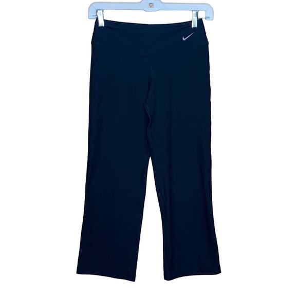 Nike Poly Training Yoga Workout Crop Pants Small - Picture 1 of 8